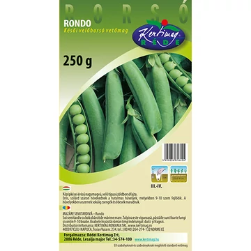 Rondo velőborsó vetőmag   500g Késői érésű,   Réde 