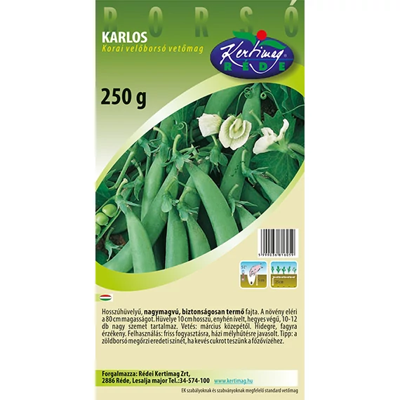 Oszkár ( Karlos ) borsó  250 g Korai érésű  Réde 