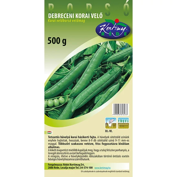 Debreceni korai  borsó 500 g Velőborsó 