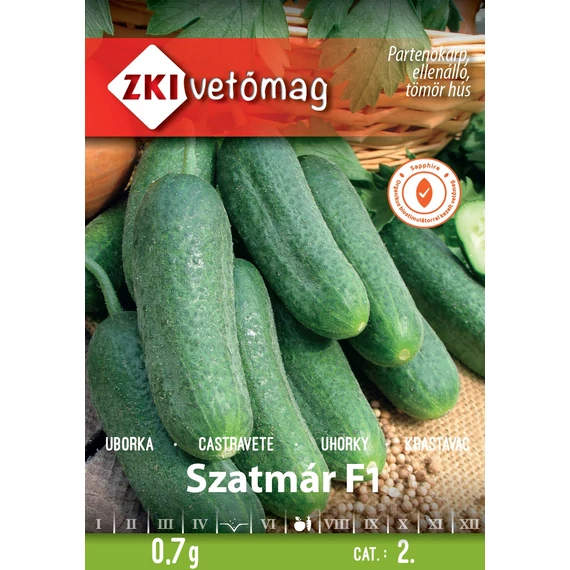 Uborka vetőmag  0,7 g Szatmár F1  2 kat.  ZKI 