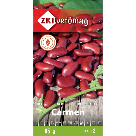 Szárazbab vetőmag  65 g Carmen  2  kat. ZKI 