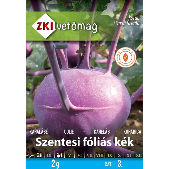 Karalábé vetőmag  2 g Szentesi fóliás kék  3 kat. ZKI 