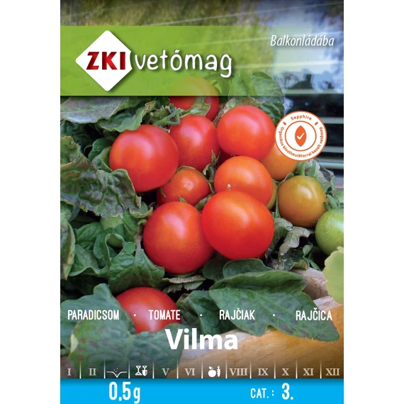 Paradicsom vetőmag  0.5 g Vilma  3 kat. ZKI 