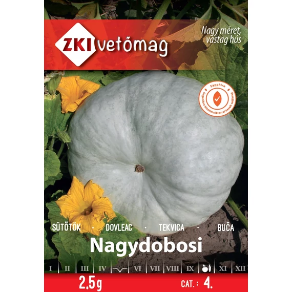 Sütőtök vetőmag  2,5 g Nagydobosi  4 kat. ZKI 