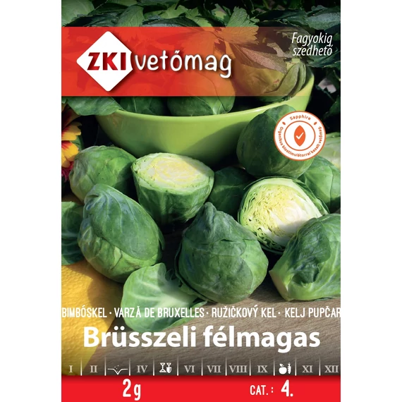 Bimbóskel vetőmag  2 g Brüsszeli félmagas  4 kat. ZKI 