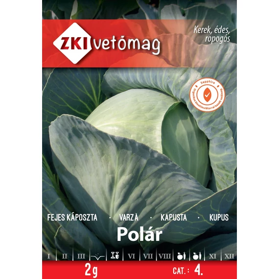 Fejes káposzta vetőmag  2 g Polár  4 kat. ZKI 