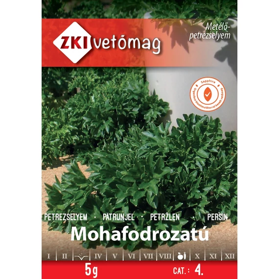 Petrezselyem vetőmag  5 g Mohafodrozatú  4 kat. ZKI 