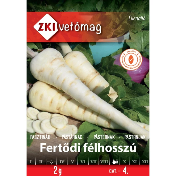 Pasztinák vetőmag  2 g Fertődi félhosszú  4 kat. ZKI 