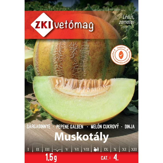 Sárgadinnye vetőmag  1,5 g Muskotály  4 kat. ZKI 