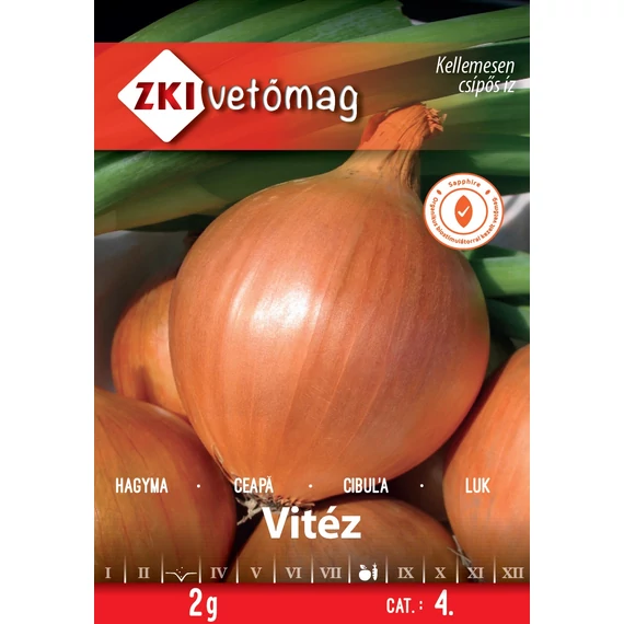 Hagyma vetőmag  2 g Vitéz  4 kat. ZKI 