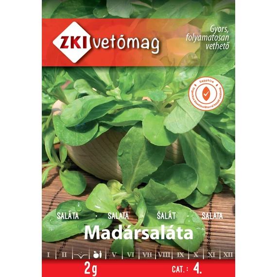 Saláta vetőmag  2 g Madársaláta  4 kat. ZKi 