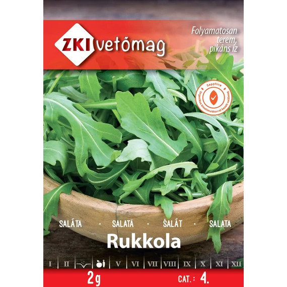 Saláta vetőmag  2 g Rukkola  4 kat. ZKI 