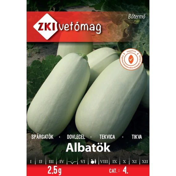 Spárgatök vetőmag  2,5 g Albatök  4 kat. ZKI 