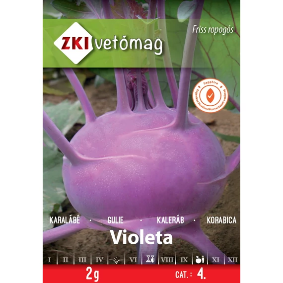 Karalábé vetőmag  2 g Violeta  4 kat. ZKI 