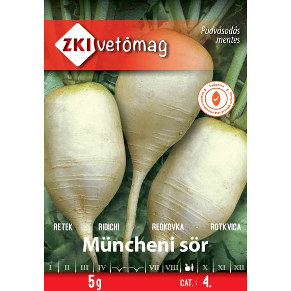 Retek vetőmag  5 g Müncheni sör  4 kat. ZKI 