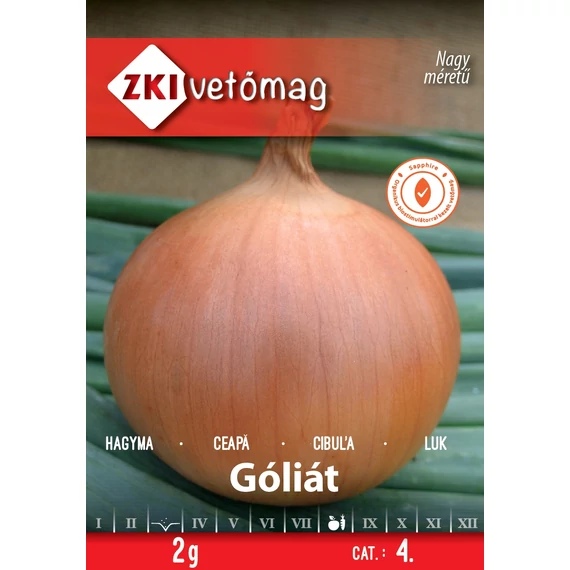 Hagyma vetőmag  2 g Góliát  4 kat. ZKI 