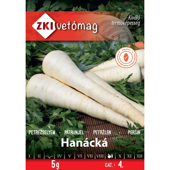 Petrezselyem vetőmag  5 g Hanácka  4 kat. ZKI 