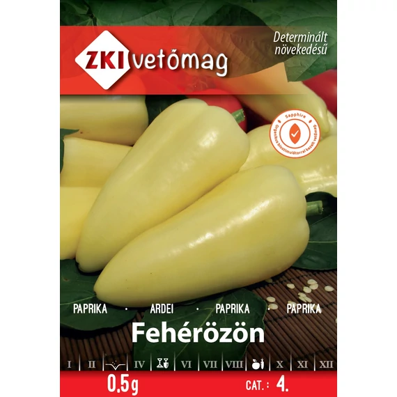 Paprika vetőmag  0.5 g Fehérözön  4 kat. ZKI 