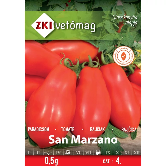 Paradicsom vetőmag  0.5 g San Marzano  4 kat. ZKI 
