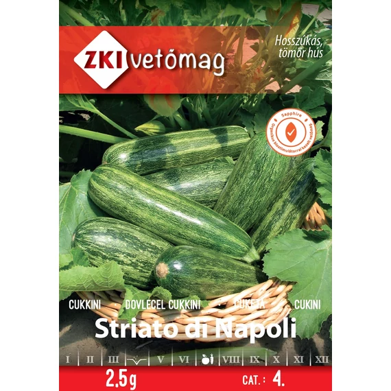 Cukkini vetőmag  3 g Striato di Napoli  4 kat. ZKI 