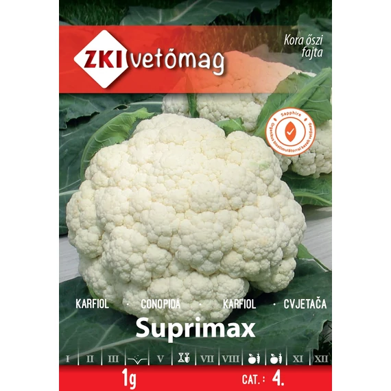 Karfiol vetőmag  1 g Suprimax  4 kat. ZKI 