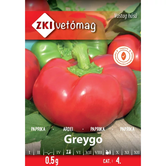 Paprika vetőmag 0,5 g Greygo 4 Kat.  ZKI 