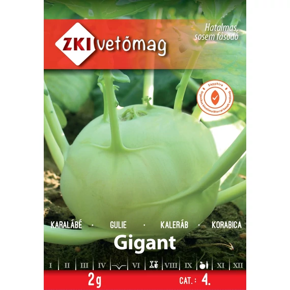 Karalábé vetőmag 2 g Gigant 4 Kat.  ZKI 