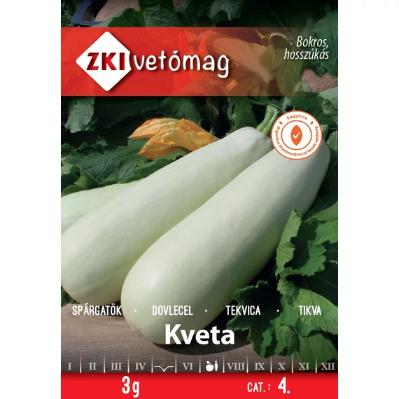Spárgatök vetőmag 3 g Kveta  4 Kat.  ZKI 