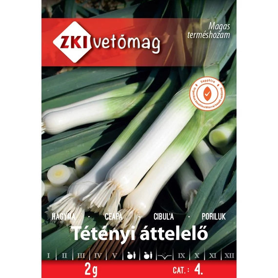 Hagyma vetőmag 2 g Tétényi áttelelő  4 Kat.  ZKI 