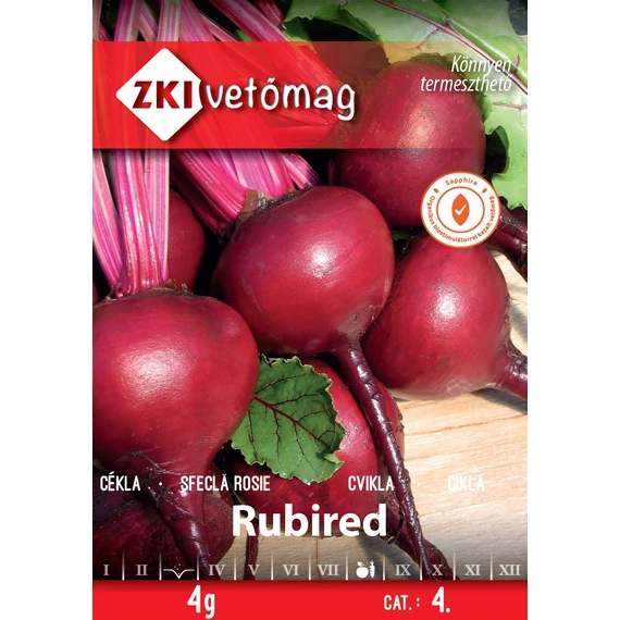 Cékla vetőmag 4 g Rubired  4. Kat. 