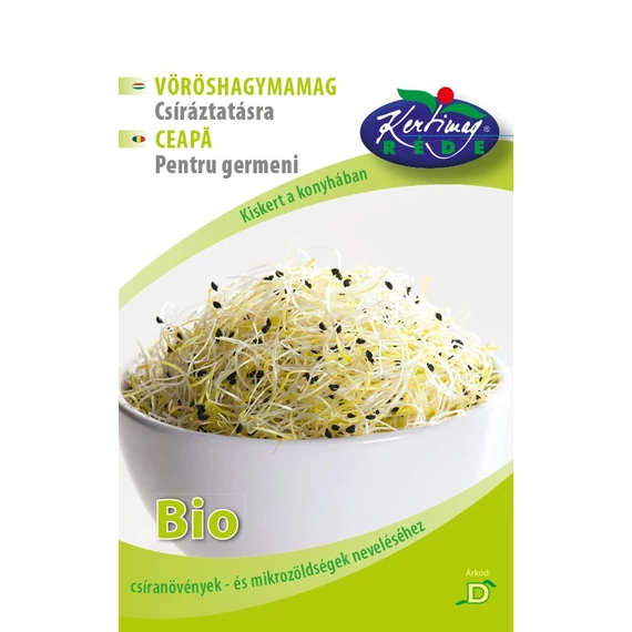 Vöröshagymamag vetőmag 15 g Csíráztatásra, bio  D Kat. 