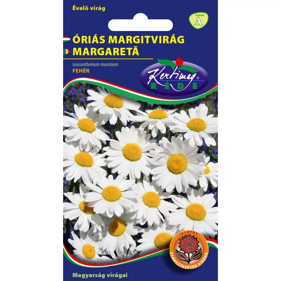 Óriás Margarétavirág vetőmag Fehér  1/2 g  A kat. 