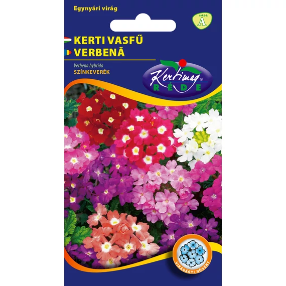 Kerti vasfű vetőmag 0,5 g Verbena hybrida színkev.  A Kat. 