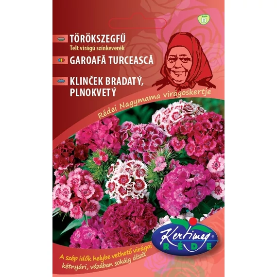 Törökszegfű vetőmag 2 g Telt virágú színk.  B.Kat. 
