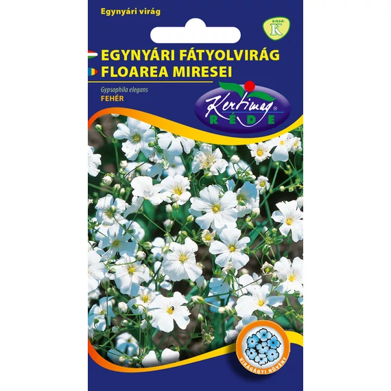 Egynyári fátyolvirág 2g Gypsophila elegans fehér  K Kat. 