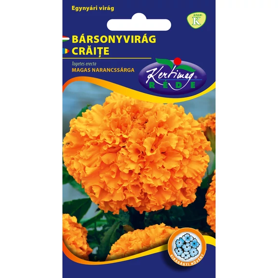 Bársonyvirág vetőmag 1 g Magas narancssárga  K kat. 