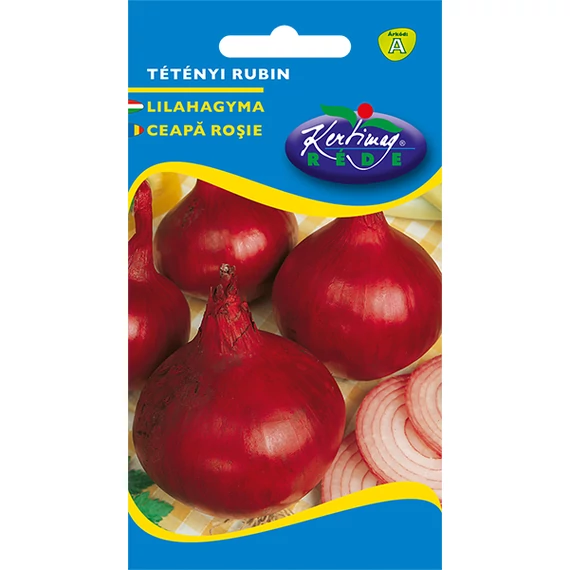Lilahagyma vetőmag 2 g Tétényi Rubin  A Kat. 