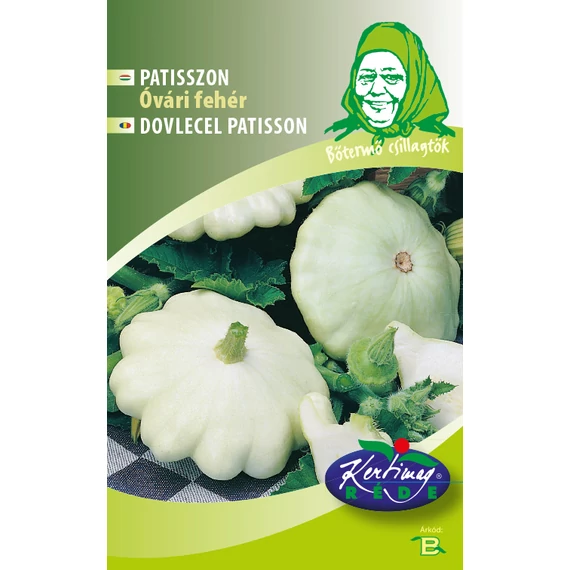 Patiszon vetőmag 6 g Óvári fehér  B Kat. 