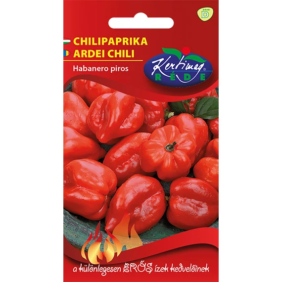 Chili paprika vetőmag 20 szem Habanero piros  D kat. 