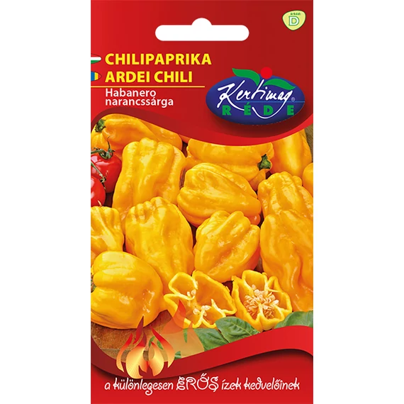Chili paprika vetőmag 20 szem Habanero narancssárga  D kat. 