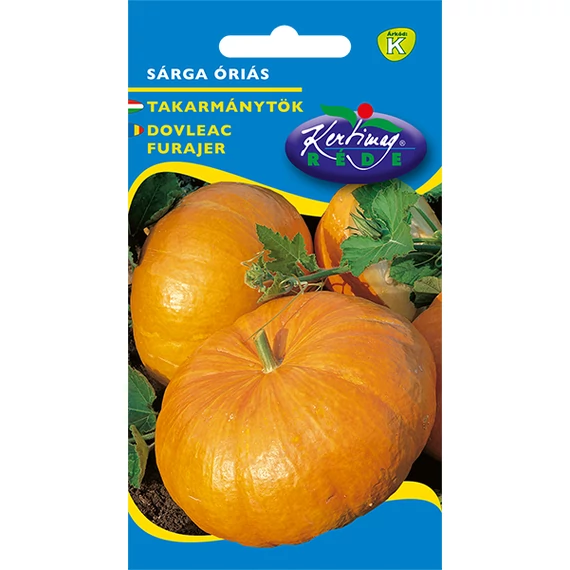Takarmánytök vetőmag 8 g Sárga óriás  K kat. 
