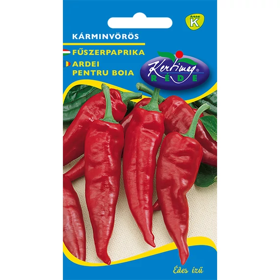 Fűszerpaprika vetőmag  1/2 g Kárminvörös, édes ízű  K kat. 