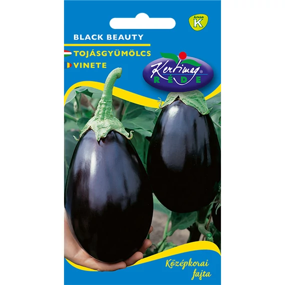 Tojásgyümölcs vetőmag  1 g Black beauty  K kat. 