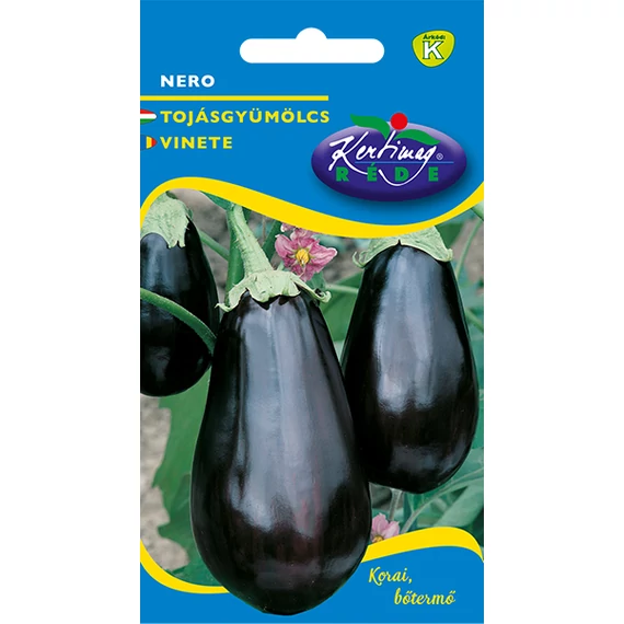 Tojásgyümölcs vetőmag 1 g Nero  K Kat. 
